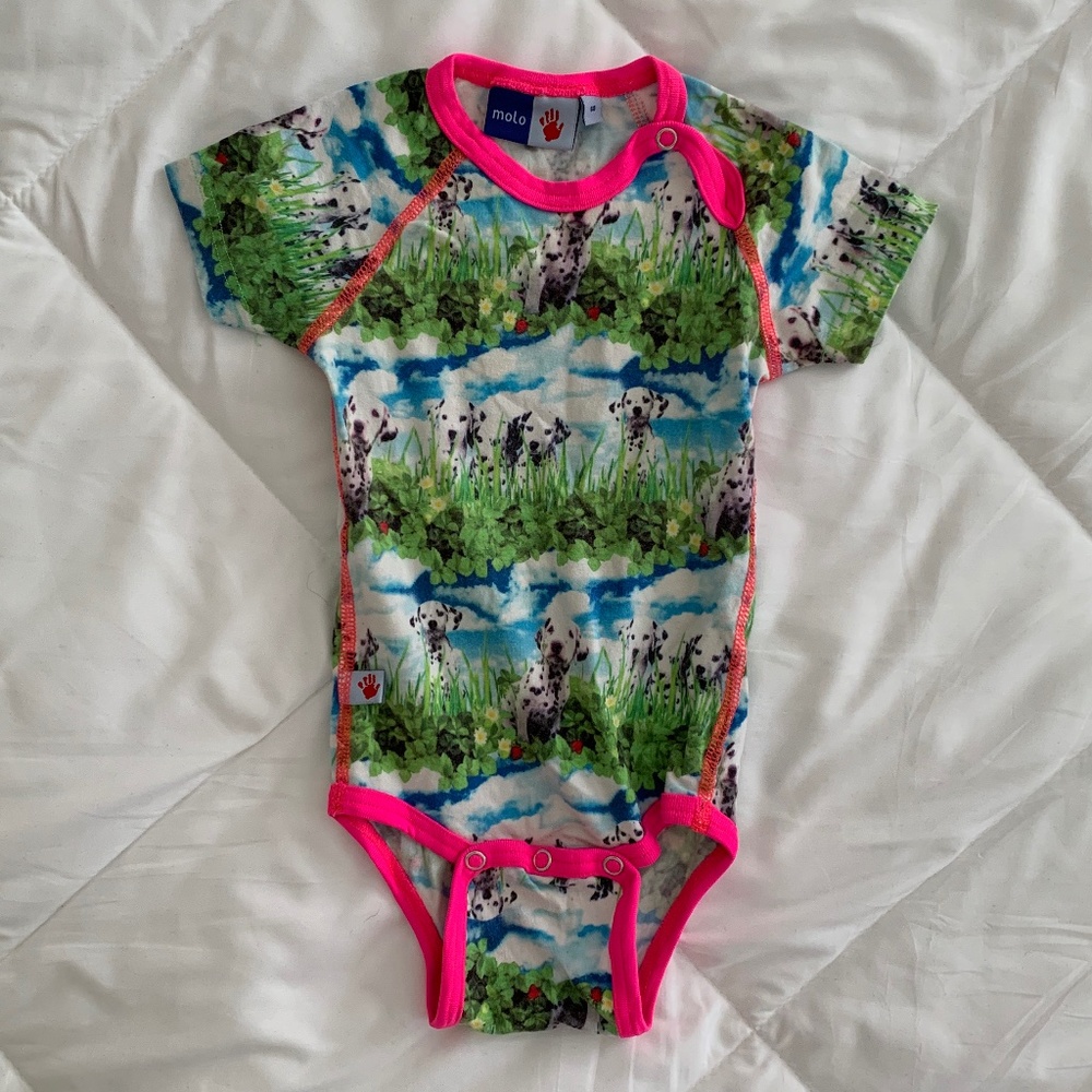 Vintage Cute Onesie w/Dalmatians from Molo